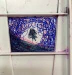 Pen doodle in watercolor tray