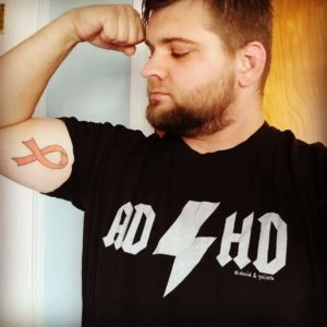 ADHD on a t shirt
