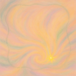 glowing vortex of pastel colors