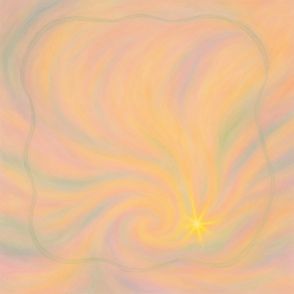 glowing vortex of pastel colors