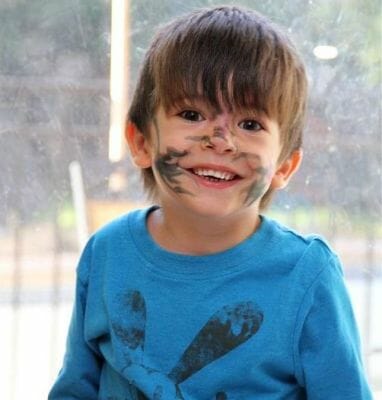painted face boy