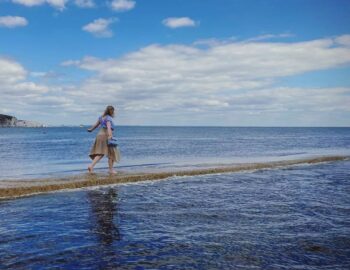 woman at the beach