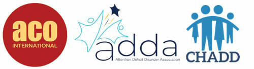 ACO, ADDA, CHADD for ADHD