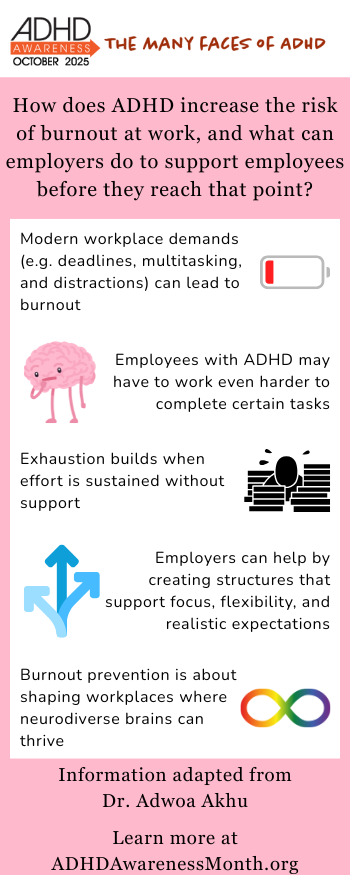 burnout for ADHD infographic