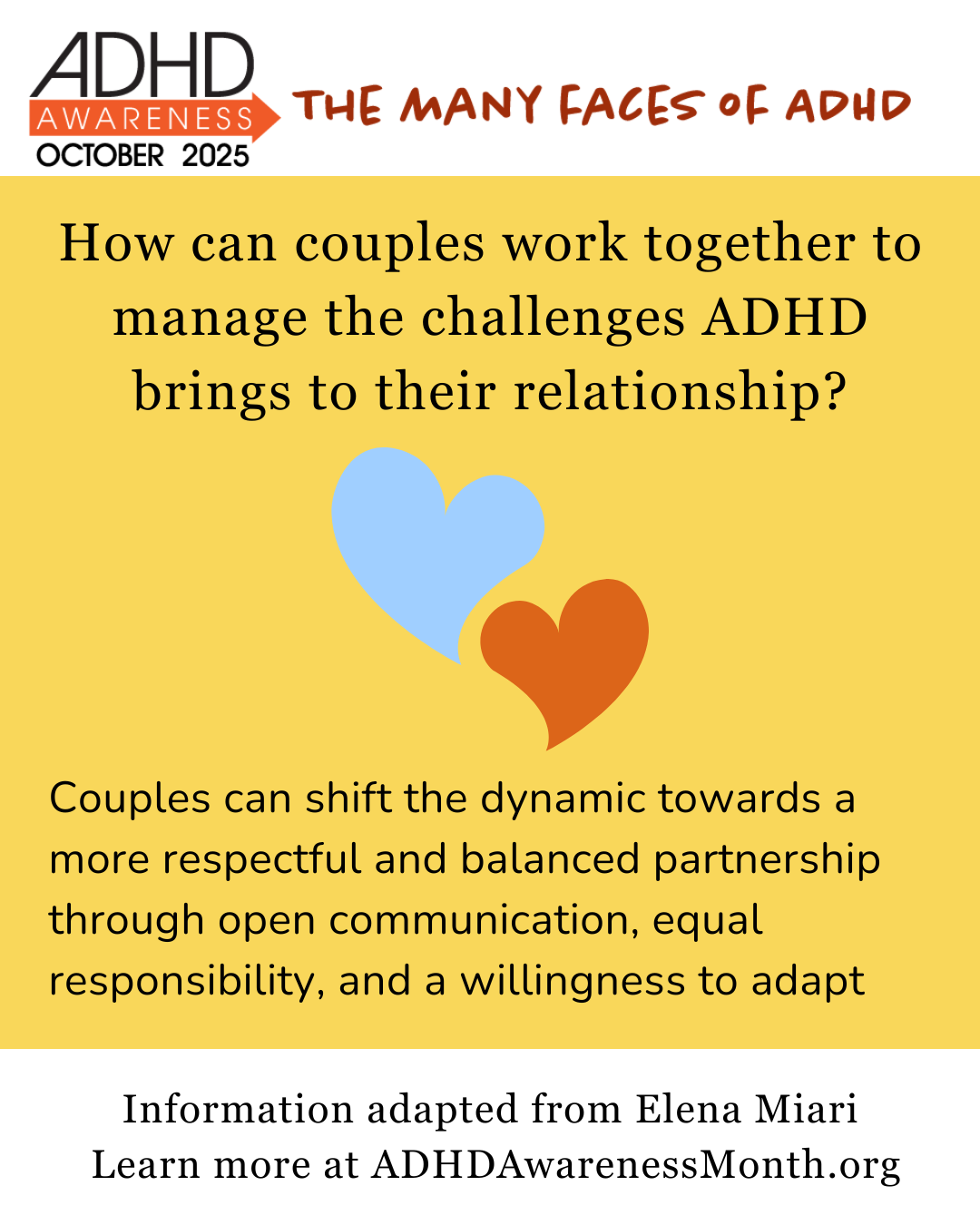 How can couples work together to manage the challenges ADHD brings to their relationship?
