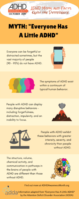 everyone has a little adhd infographic