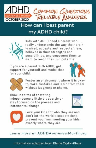 infographic parenting adhd child