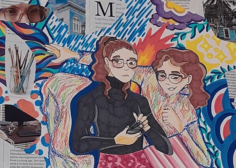 me and my imagination art work